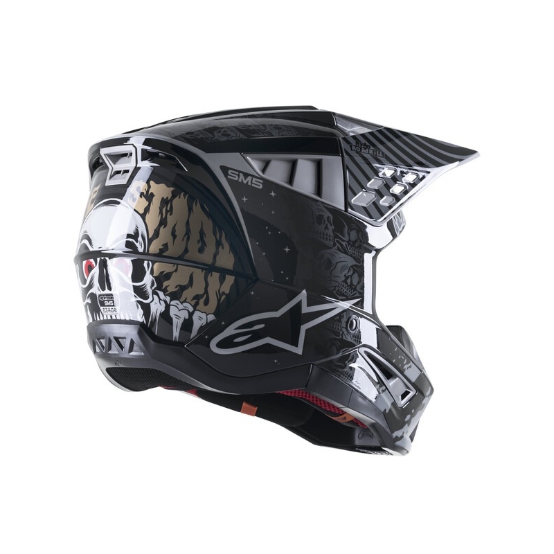 Kask motocrossowy Alpinestars S-M5 Solar Flare czarno-szary wyprzedaż
