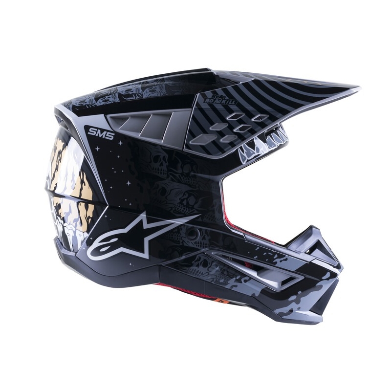 Kask motocrossowy Alpinestars S-M5 Solar Flare czarno-szary wyprzedaż
