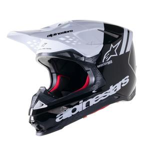 Kask motocrossowy Alpinestars Supertech S-M8 Radium 2 czarno-biały