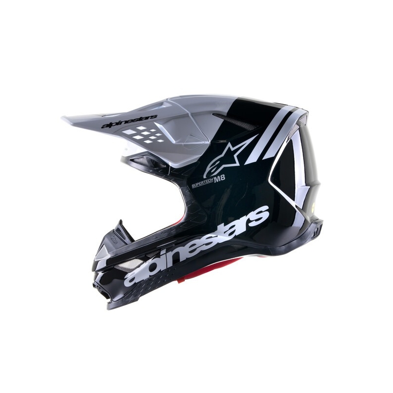 Kask motocrossowy Alpinestars Supertech S-M8 Radium 2 czarno-biały