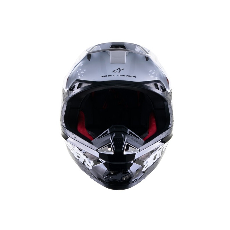 Kask motocrossowy Alpinestars Supertech S-M8 Radium 2 czarno-biały