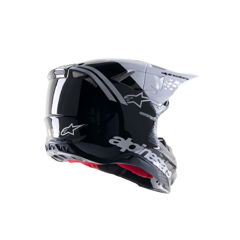 Kask motocrossowy Alpinestars Supertech S-M8 Radium 2 czarno-biały