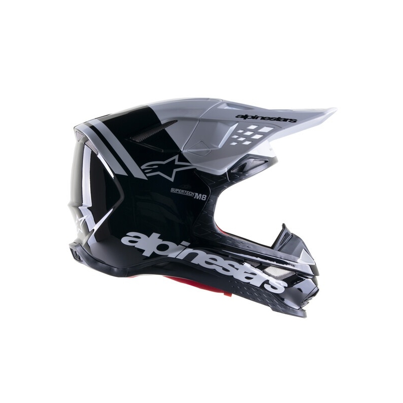 Kask motocrossowy Alpinestars Supertech S-M8 Radium 2 czarno-biały