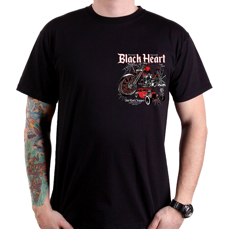 Koszulka Black Heart Hot Rod Chopper wyprzedaż