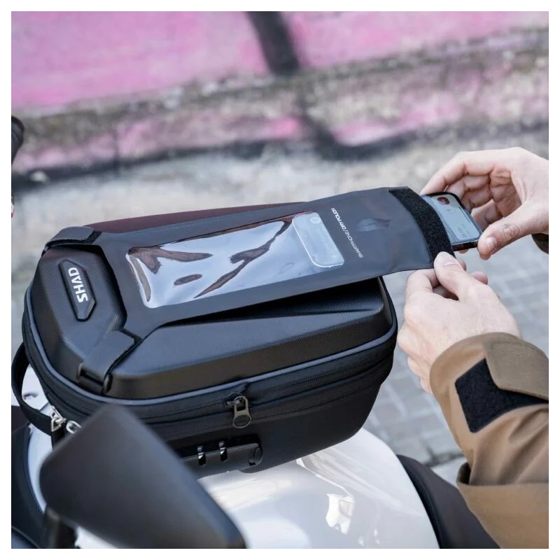 Tank bag SHAD E09CL PRO for click system With LOCK and Key