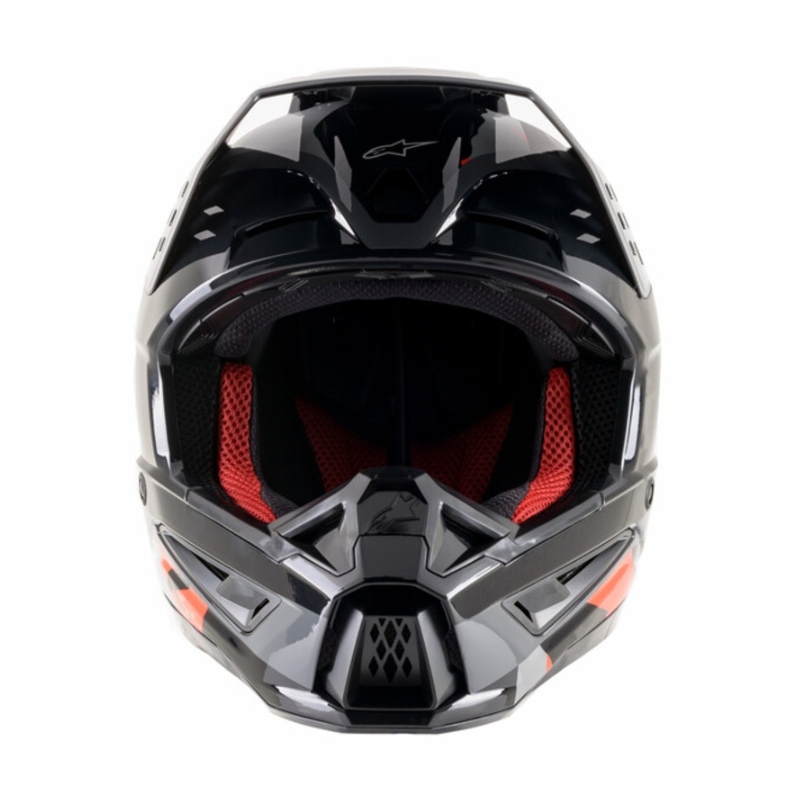 Kask motocrossowy Alpinestars S-M5 Rover antracytowo-fluo czerwono-kamuflaż szary