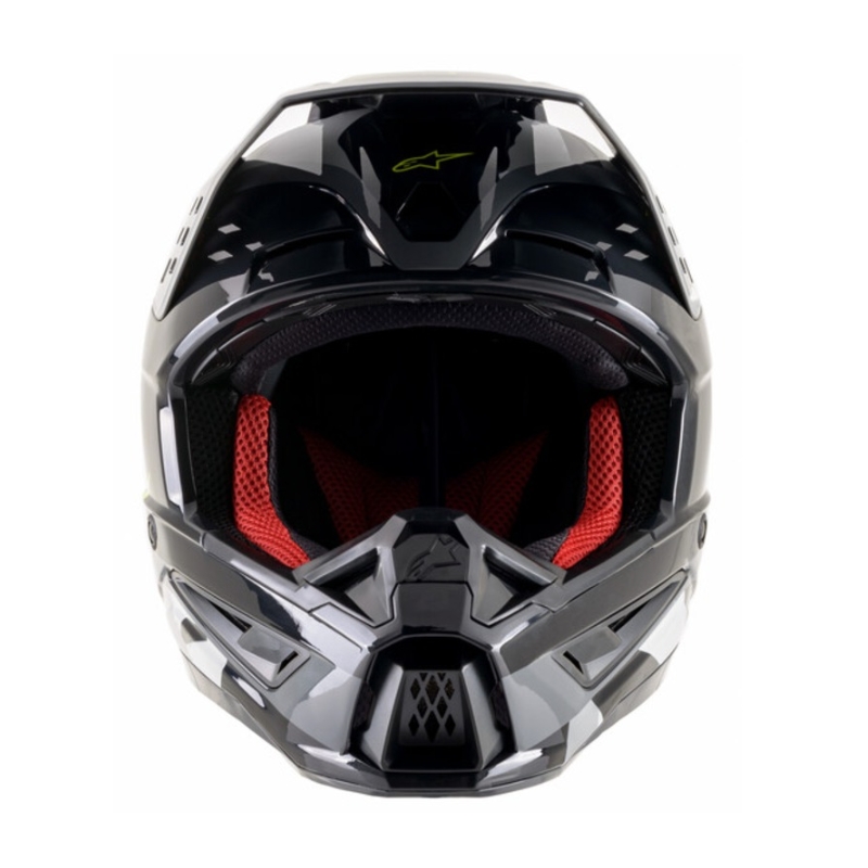 Kask motocrossowy Alpinestars S-M5 Rover antracytowo-fluo żółto-kamuflaż szary