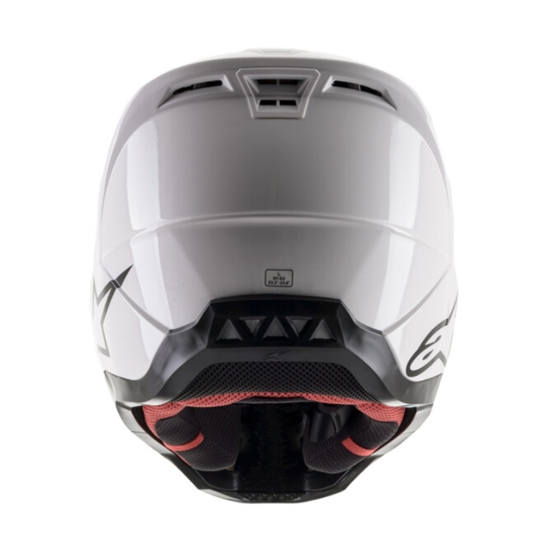 Alpinestars S-M5 Solidny, biały, błyszczący kask motocrossowy