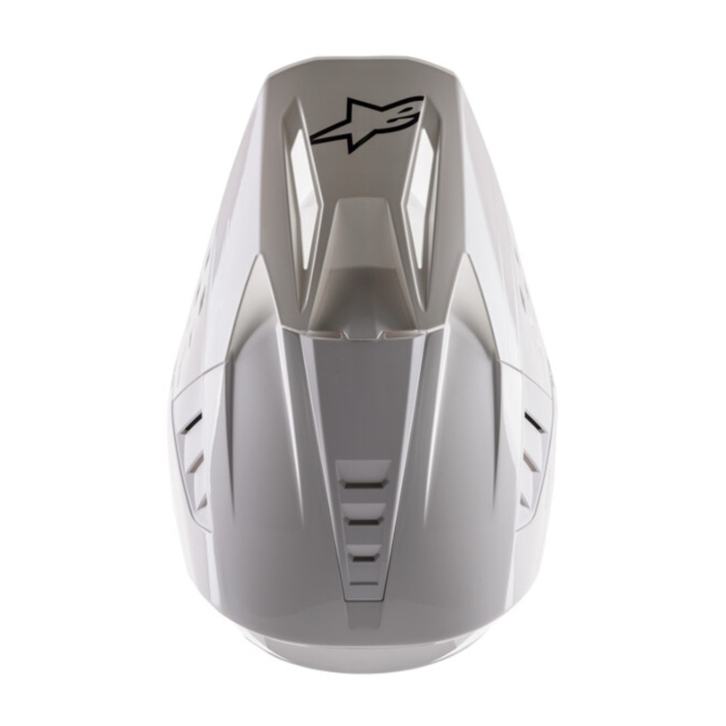 Alpinestars S-M5 Solidny, biały, błyszczący kask motocrossowy