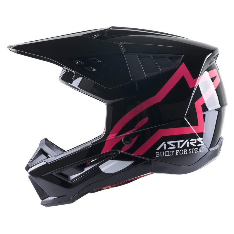 Kask motocrossowy Alpinestars S-M5 Compass czarno-różowy
