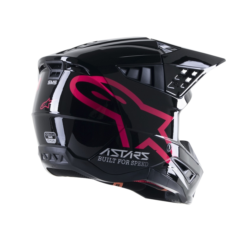 Kask motocrossowy Alpinestars S-M5 Compass czarno-różowy