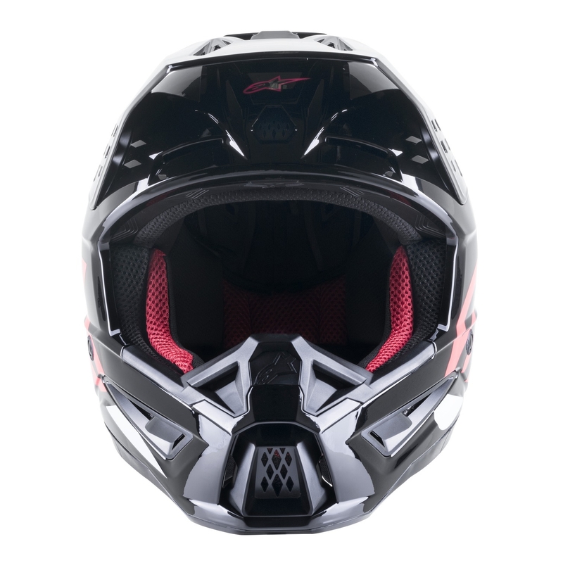 Kask motocrossowy Alpinestars S-M5 Compass czarno-różowy