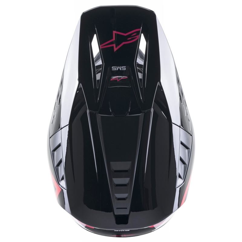 Kask motocrossowy Alpinestars S-M5 Compass czarno-różowy