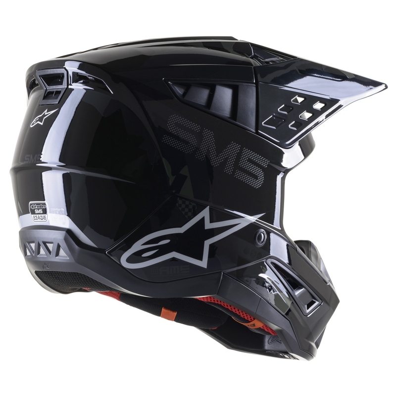Kask motocrossowy Alpinestars S-M5 Rover czarno-antracytowo-kamuflaż błyszczący