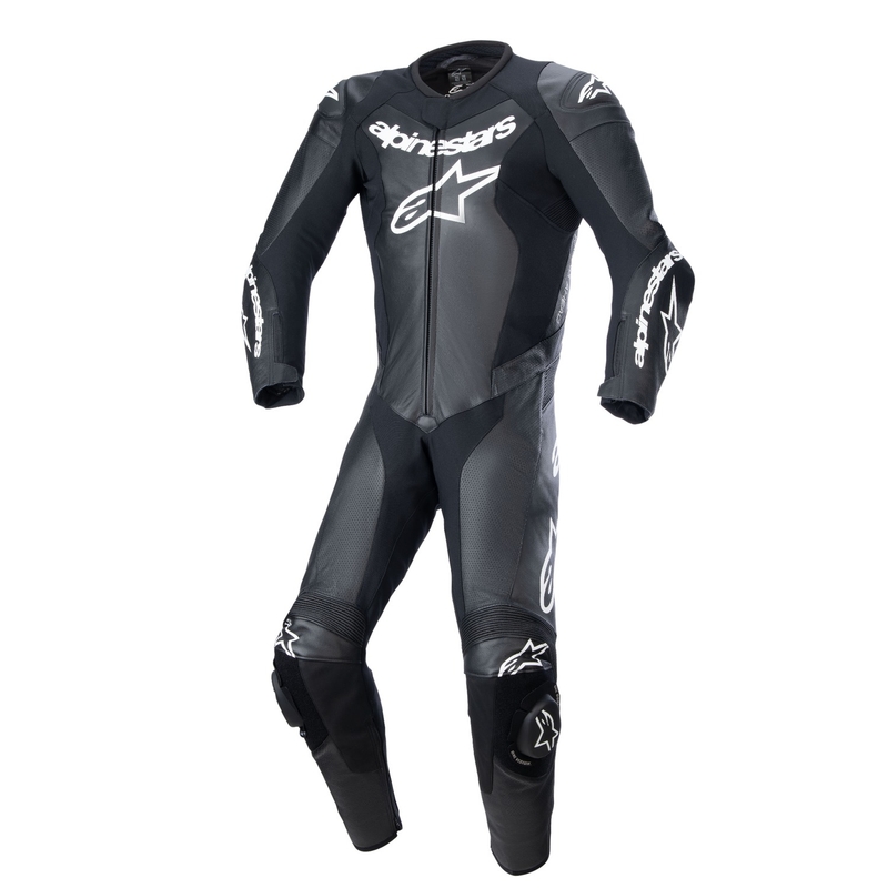 Czarny skórzany kombinezon motocyklowy Alpinestars GP Force Lurv
