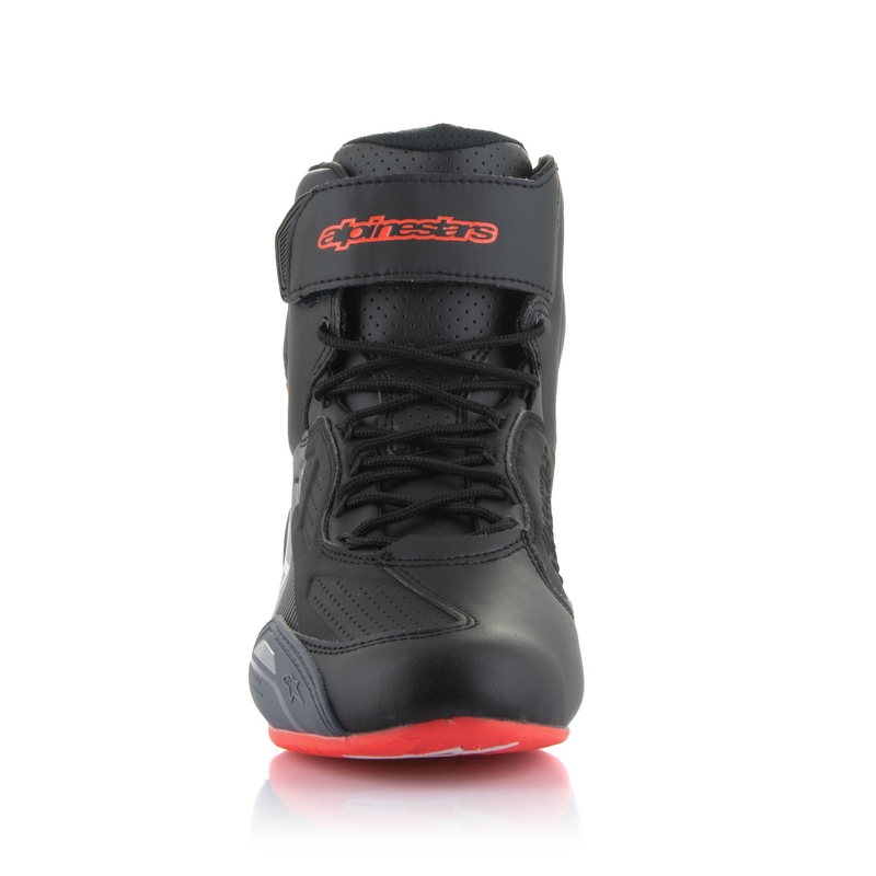 Buty motocyklowe Alpinestars Faster-3 czarno-szaro-fluo-czerwone