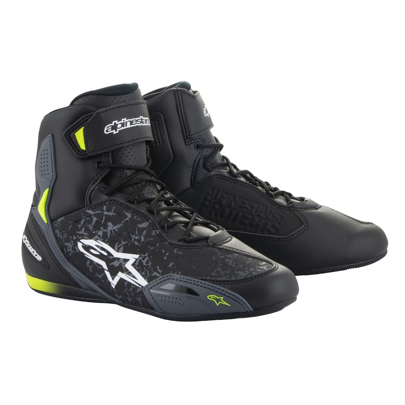 Buty motocyklowe Alpinestars Faster-3 czarno-fluo żółte