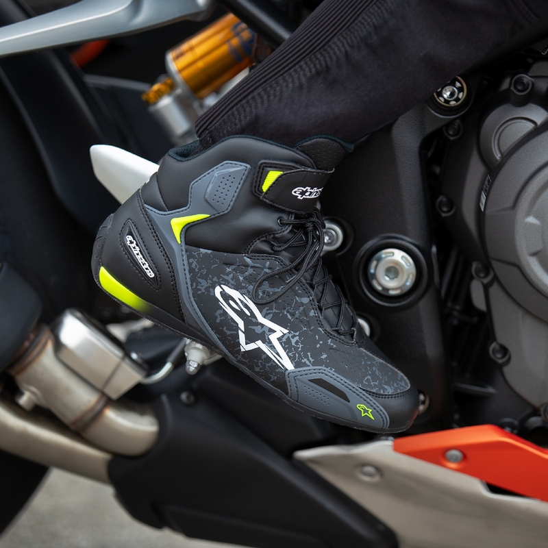 Buty motocyklowe Alpinestars Faster-3 czarno-fluo żółte