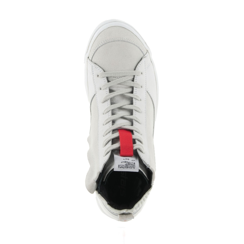 Buty motocyklowe Alpinestars Stated biało-szare