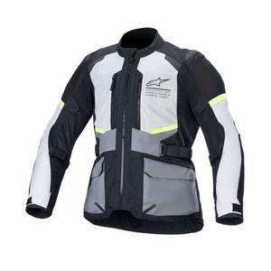 Kurtka motocyklowa Alpinestars Andes Air Drystar Jasnoszara-Dark Szaro-Czarno-Fluo Żółta 2024