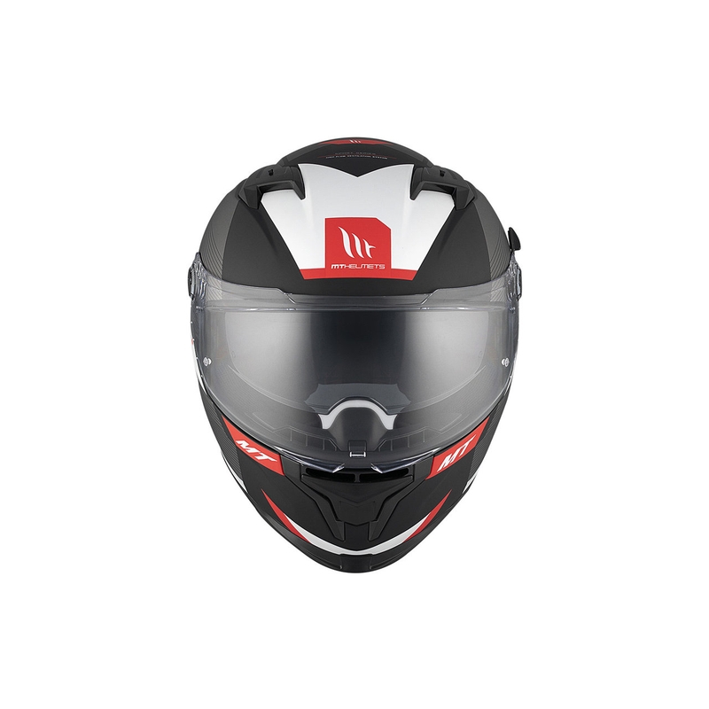 Kask motocyklowy integralny MT BRAKER SV Chento BO matowy czarno-szaro-biały