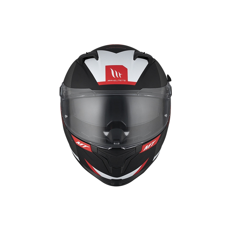 Kask motocyklowy integralny MT BRAKER SV Chento B5 matowy czarno-szaro-czerwony