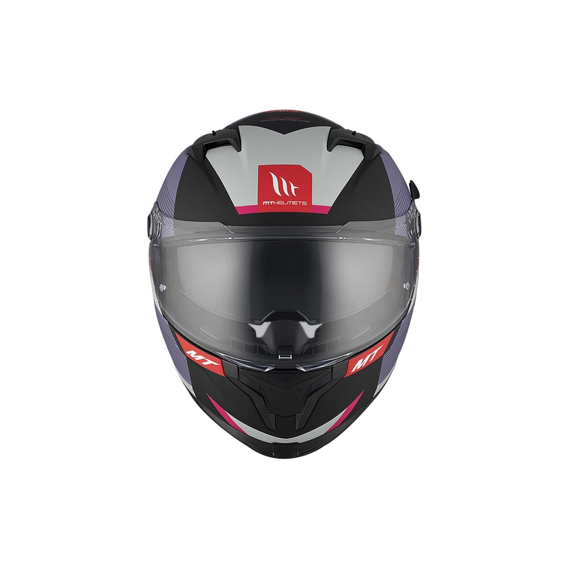 Kask motocyklowy integralny MT BRAKER SV Chento B9 matowy czarno-fioletowo-różowy