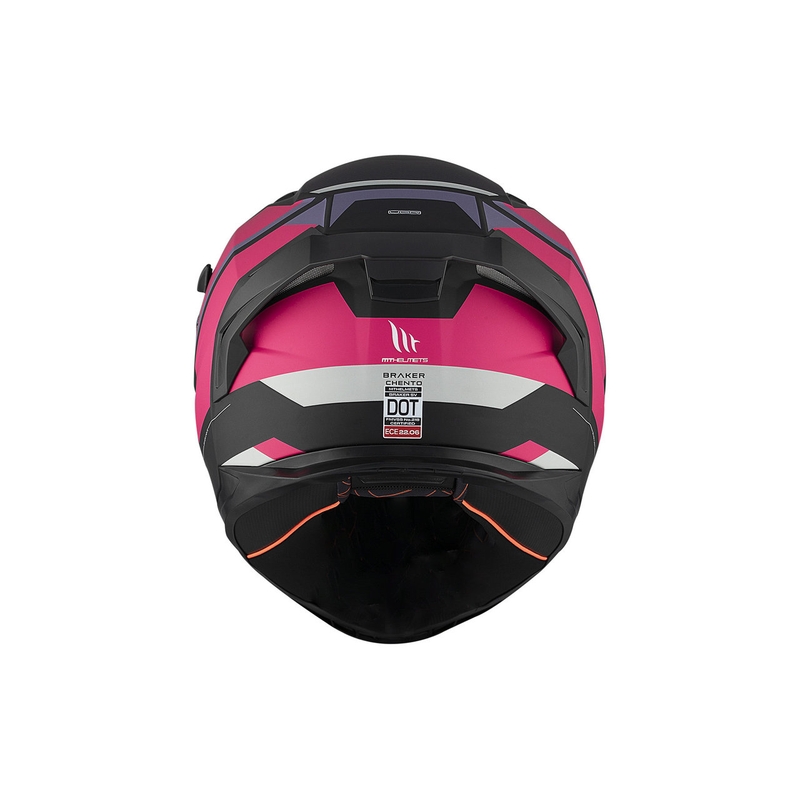 Kask motocyklowy integralny MT BRAKER SV Chento B9 matowy czarno-fioletowo-różowy