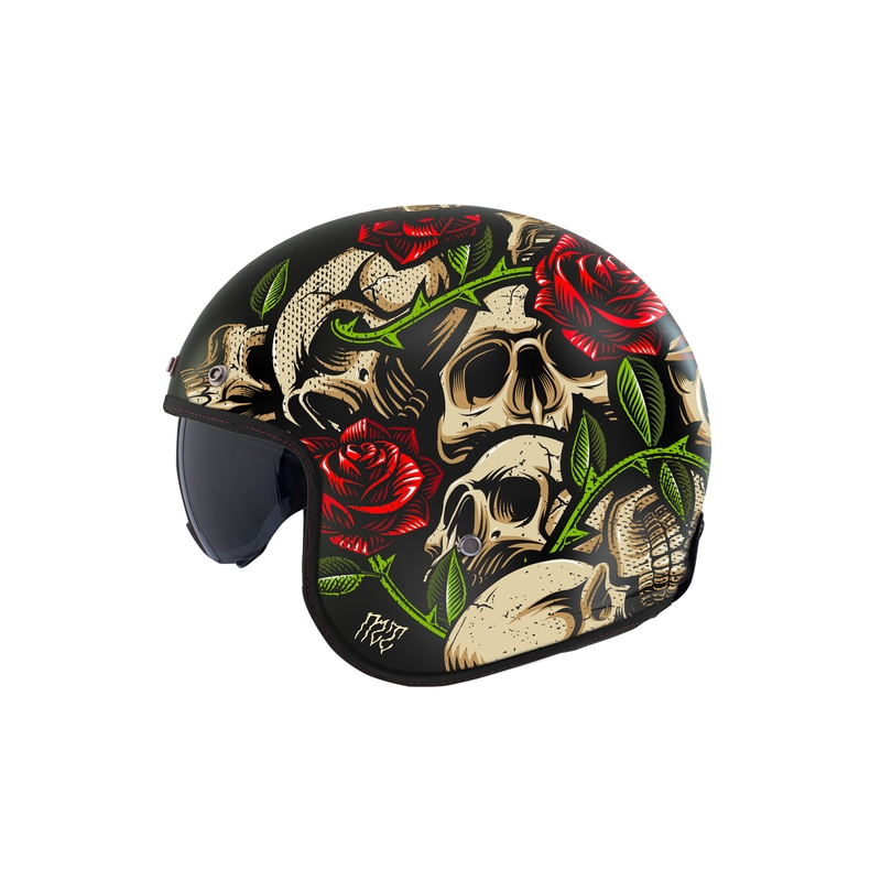 Kask motocyklowy otwarty MT Le Mans 2 SV Breakout B2 błyszczący