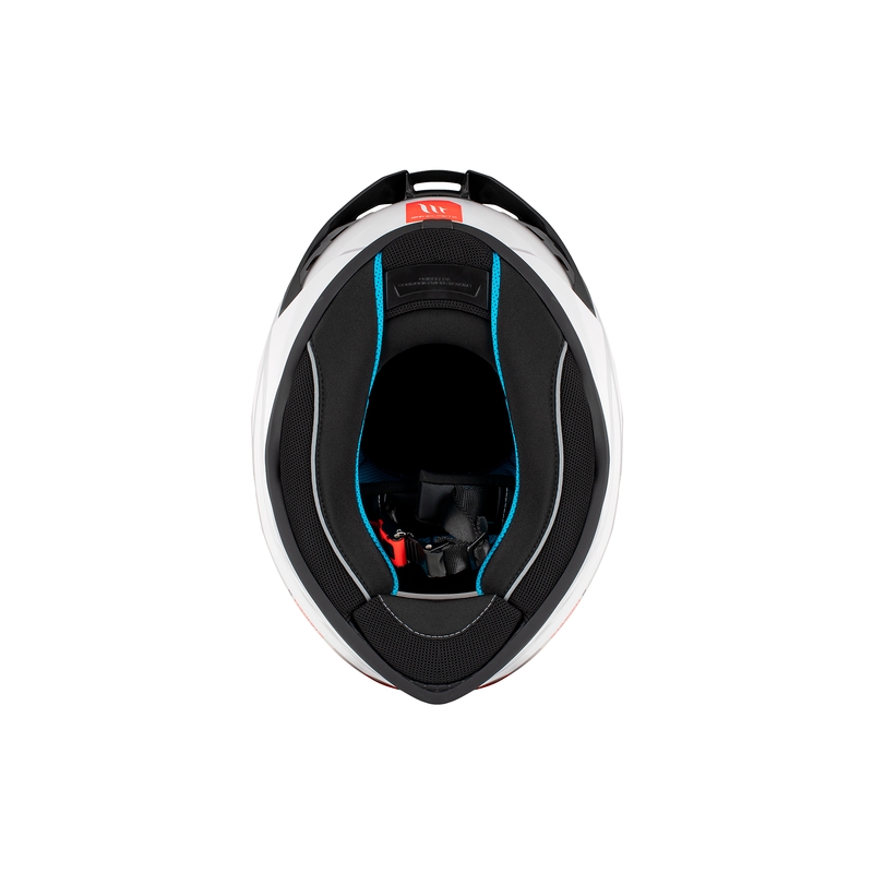 Zintegrowany kask motocyklowy MT Stinger 2 Solidny, błyszczący, biały