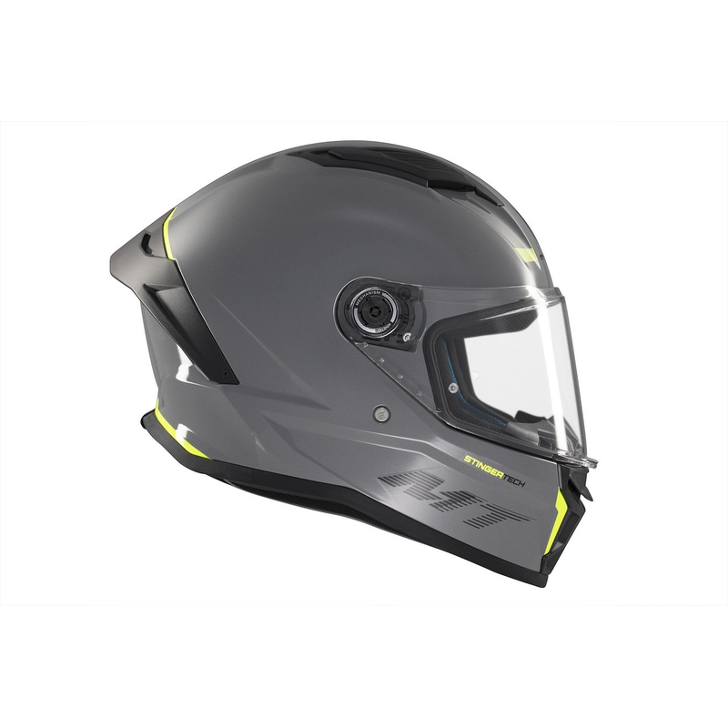 Zintegrowany kask motocyklowy MT Stinger 2 Solidny błyszczący szary
