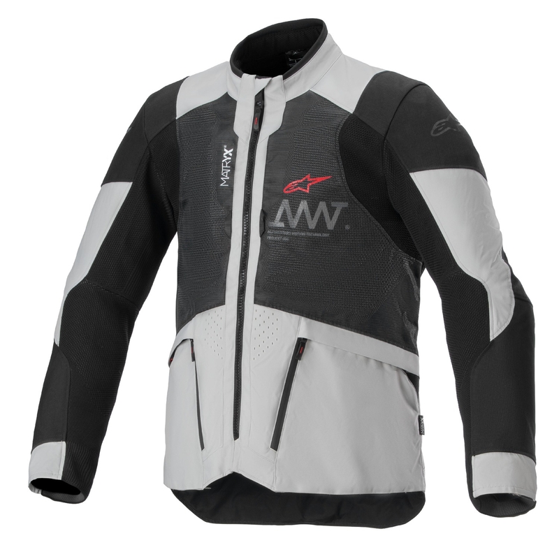 Kurtka motocyklowa Alpinestars Amt 7 Air jasnoszaro-czarna