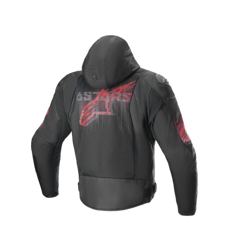 Wodoodporna kurtka motocyklowa Alpinestars Zaca Air Venom w kolorze czarnym/fluoczerwonym