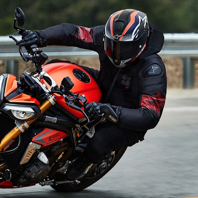 Wodoodporna kurtka motocyklowa Alpinestars Zaca Air Venom w kolorze czarnym/fluoczerwonym
