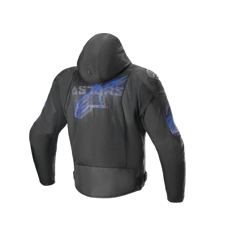 Wodoodporna kurtka motocyklowa Alpinestars Zaca Air Venom w kolorze czarnym/fluoniebieskim