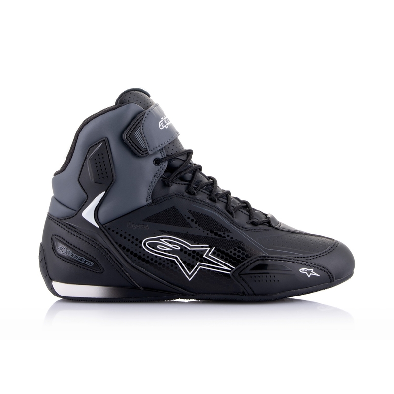 Buty motocyklowe Alpinestars Faster-3 Drystar czarno-ciemnoszare