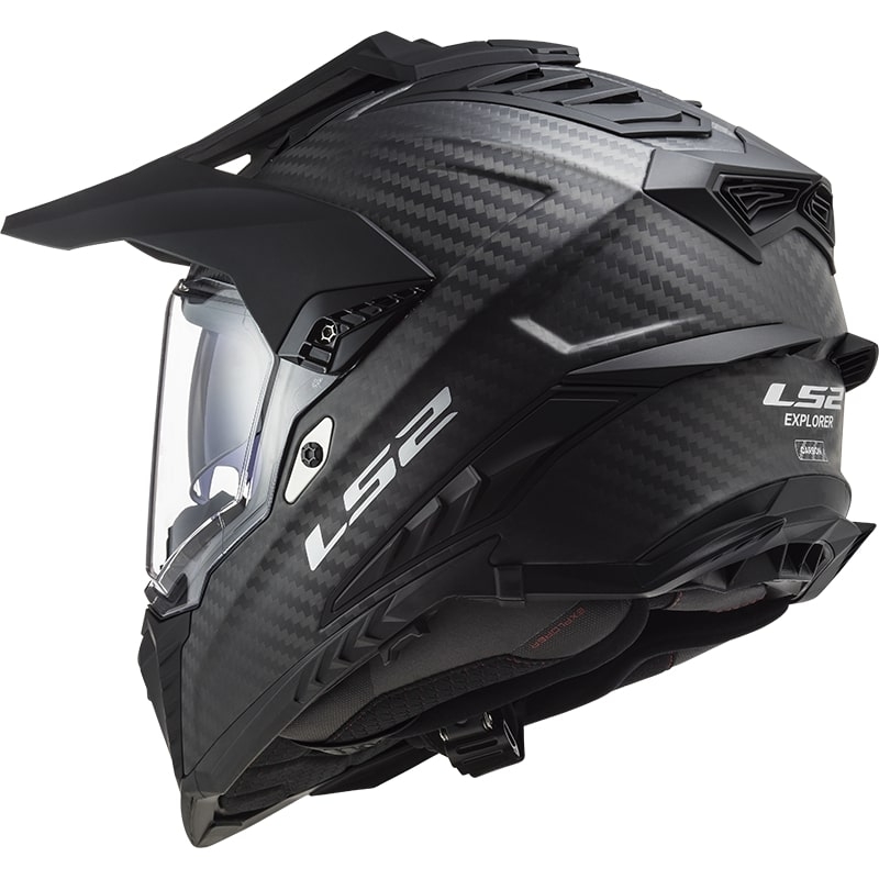 Kask enduro LS2 MX701 Explorer C Solid Carbon matowy czarny - II. jakość