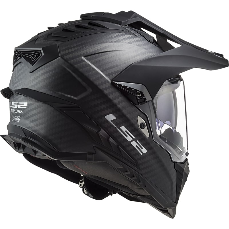 Kask enduro LS2 MX701 Explorer C Solid Carbon matowy czarny - II. jakość