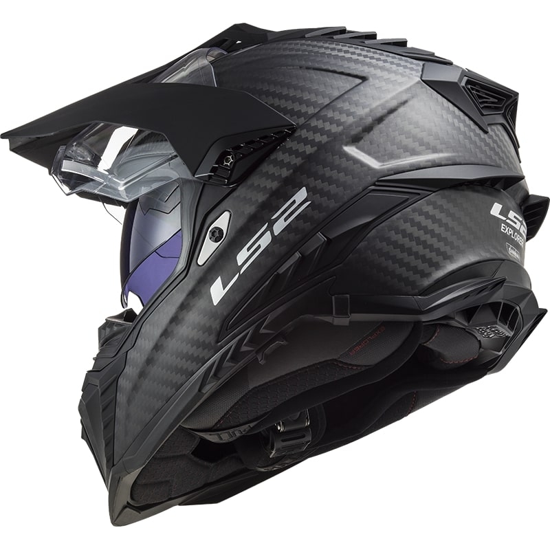 Kask enduro LS2 MX701 Explorer C Solid Carbon matowy czarny - II. jakość