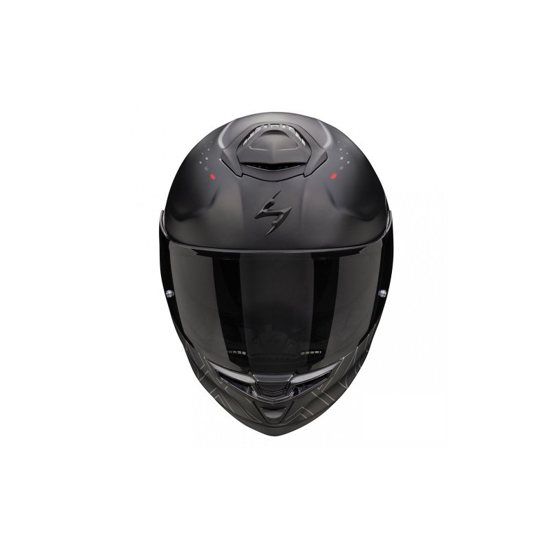 Integralny kask motocyklowy Scorpion EXO-GT SP AIR TECHLANE czarno-szaro-czerwony