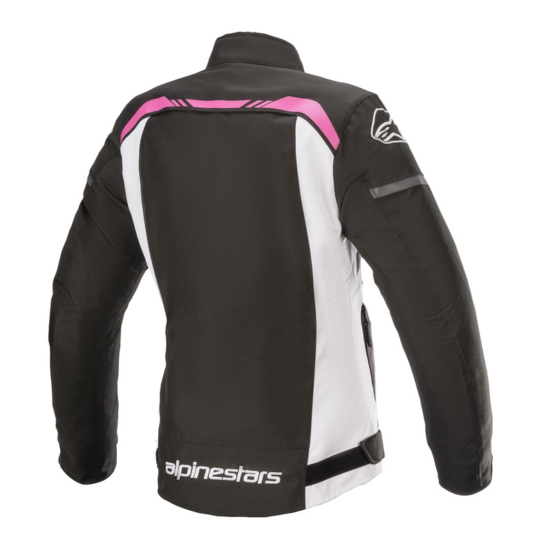 Damska kurtka motocyklowa Alpinestars Stella T-SPS Wodoodporna czarno-biało-różowa