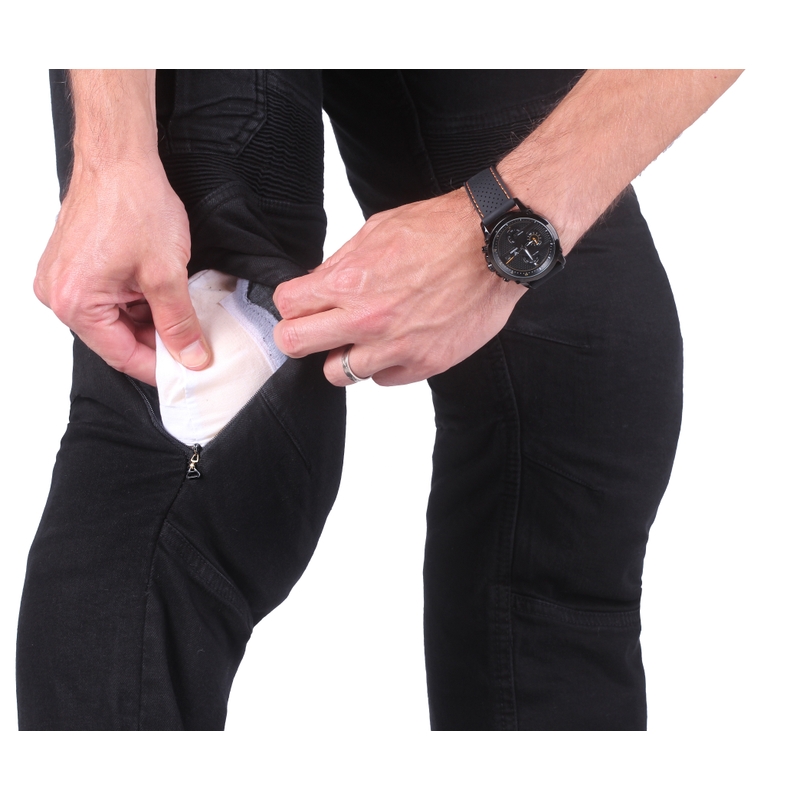 Spodnie motocyklowe Street Racer Cargo CE czarne - II. jakość