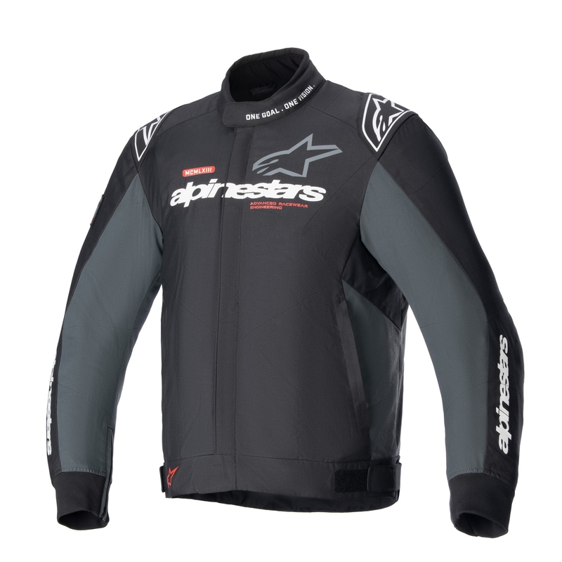 Kurtka motocyklowa Alpinestars Monza Sport w kolorze czarno-szaro-czerwono-białym