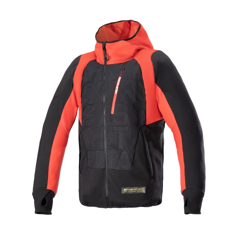 Bluza motocyklowa hybrydowa Alpinestars MO.ST.EQ czarno-czerwona