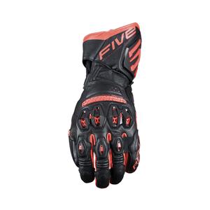 Rękawiczki motocyklowe Five RFX3 EVO czarno-fluoczerwone