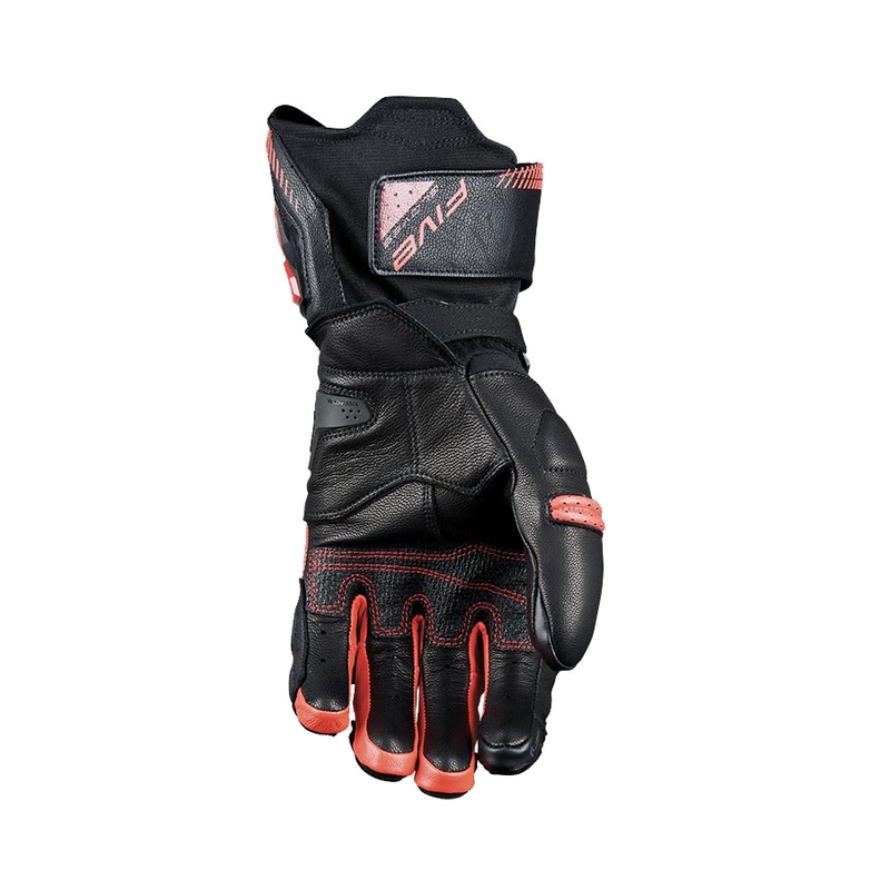 Rękawiczki motocyklowe Five RFX3 EVO czarno-fluoczerwone
