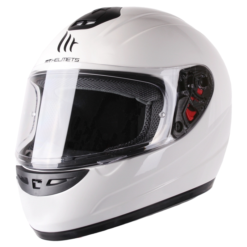 Dziecięcy integralny kask motocyklowy MT Thunder biały