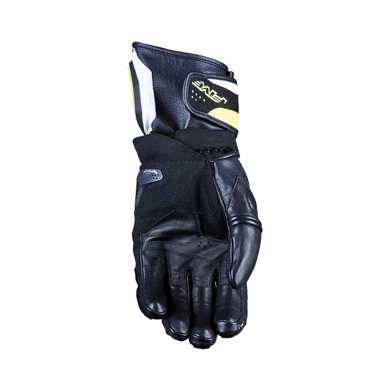 Rękawiczki motocyklowe FIVE RFX4 EVO biało-fluo żółte