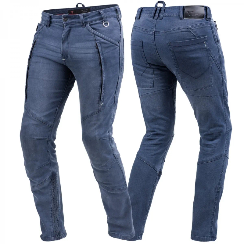 Niebieskie jeansy motocyklowe Shima Ghost