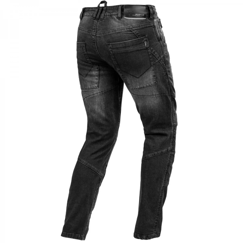 Czarne jeansy motocyklowe Shima Ghost